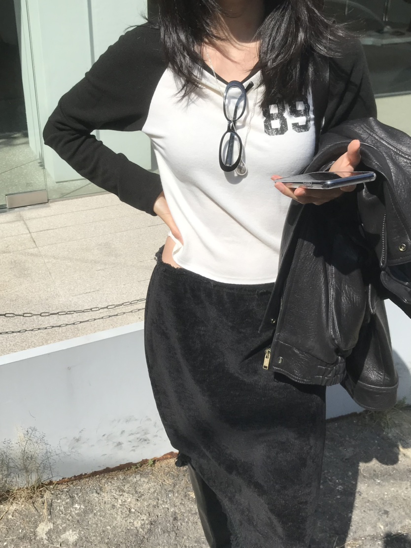 LOFN東大門代購女士新品人氣休閑真品時尚推薦熱賣長袖T恤LOFN長袖T恤