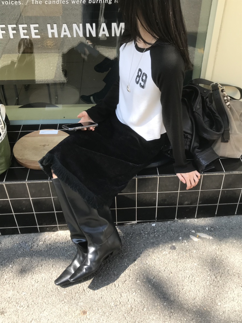 LOFN東大門代購女士新品人氣休閑真品時尚推薦熱賣長袖T恤LOFN長袖T恤