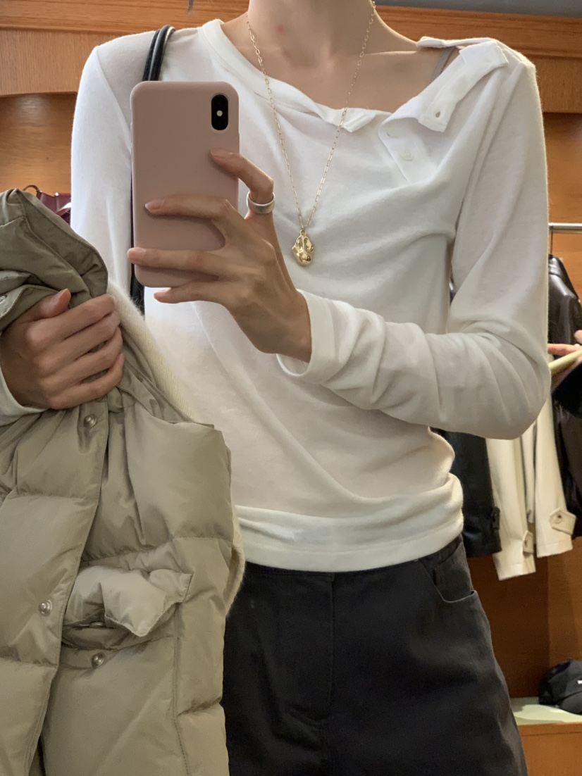 LOFN東大門代購女裝新款推薦熱賣時尚人氣真品休閑長袖T恤LOFN長袖T恤