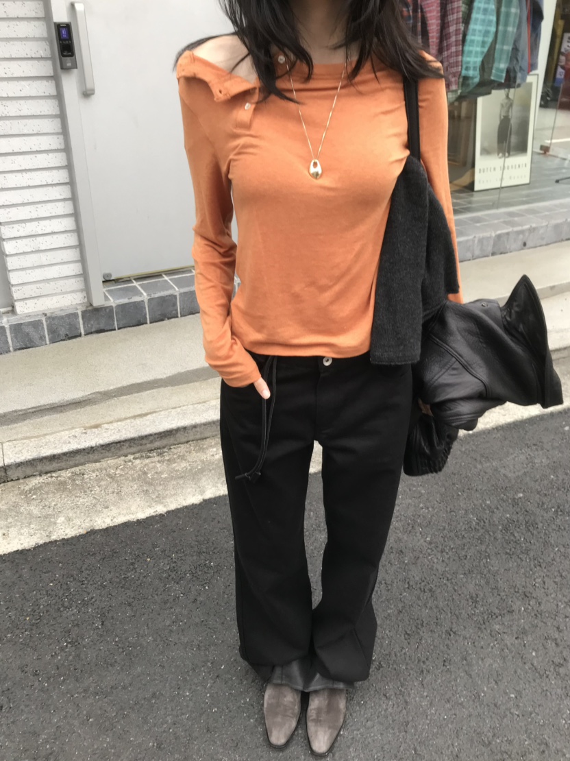 LOFN東大門代購女裝新款推薦熱賣時尚人氣真品休閑長袖T恤LOFN長袖T恤