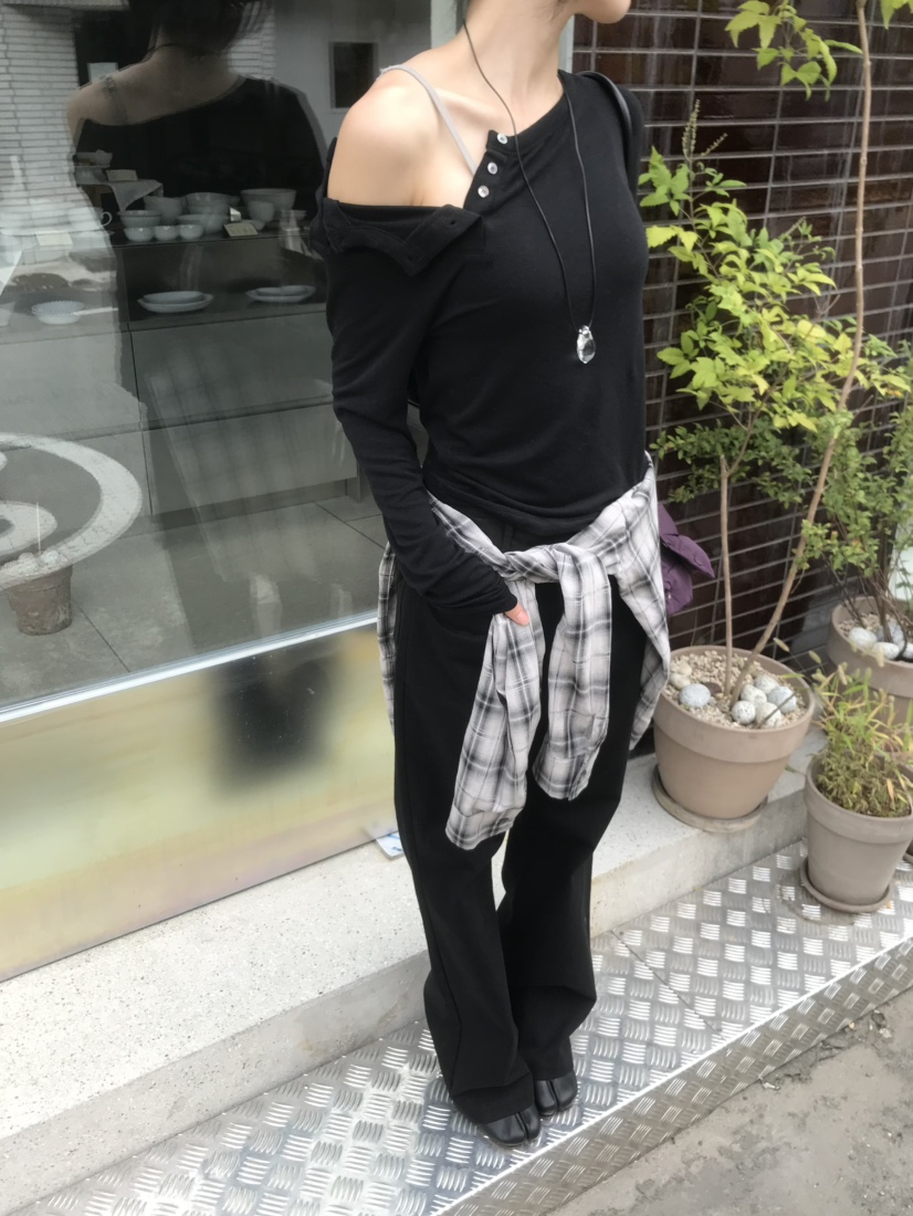 LOFN東大門代購女裝新款推薦熱賣時尚人氣真品休閑長袖T恤LOFN長袖T恤
