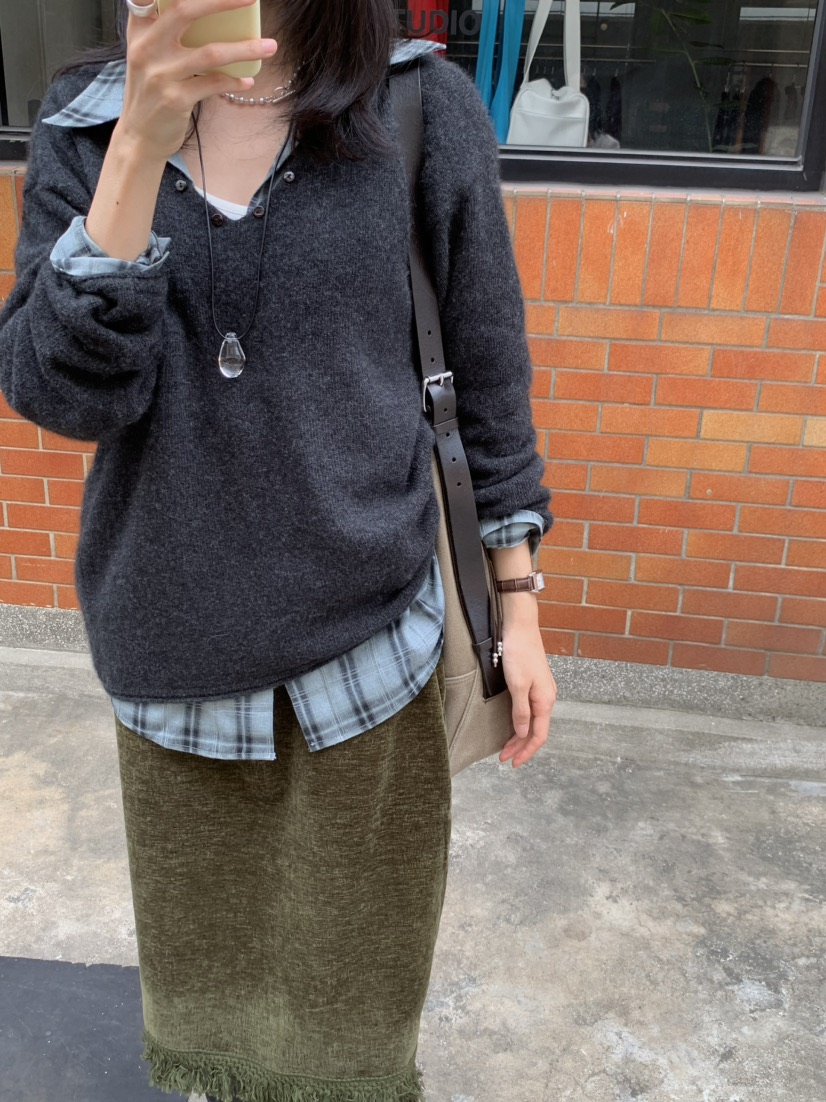 LOFN韓國代購女士新品真品休閑人氣推薦熱賣時尚襯衫蕾絲衫LOFN襯衫/蕾絲衫