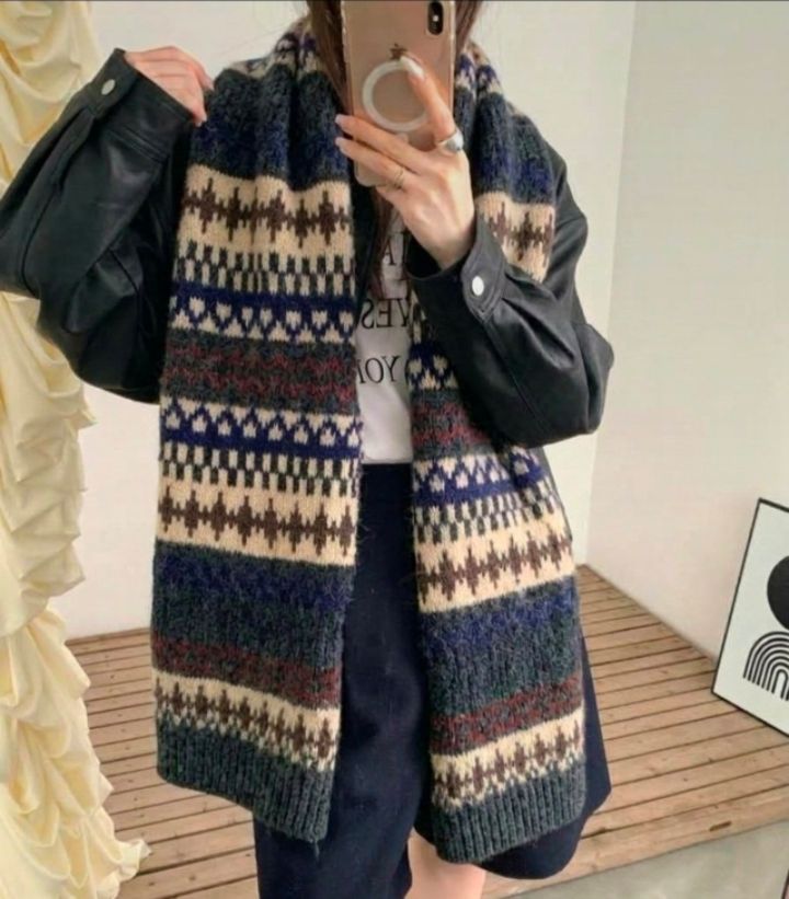 EBADA韓國直郵女裝新款熱賣人氣時尚休閑推薦真品圍巾披肩EBADA圍巾/披肩