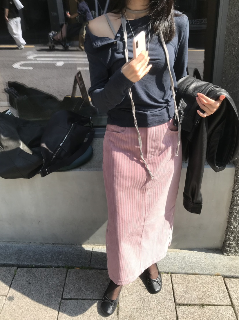LOFN東大門實拍女裝新品真品時尚人氣熱賣推薦休閑長裙LOFN長裙