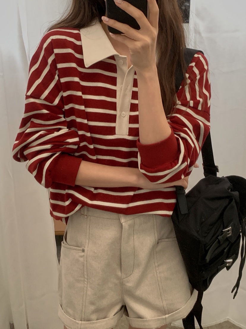 RE:FRESH-L東大門直郵女士新款推薦時尚休閑熱賣長袖T恤RE:FRESH-L長袖T恤
