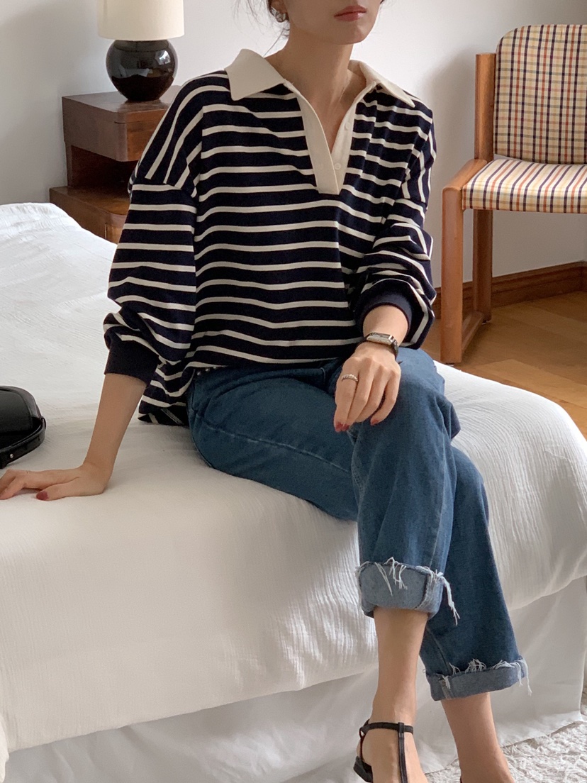 RE:FRESH-L東大門直郵女士新款推薦時尚休閑熱賣長袖T恤RE:FRESH-L長袖T恤