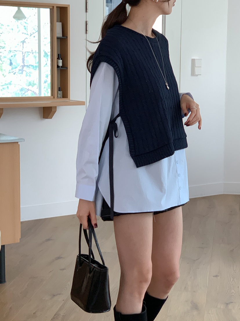 RE:FRESH-L東大門實拍女士新款熱賣推薦人氣休閑襯衫蕾絲衫RE:FRESH-L襯衫/蕾絲衫