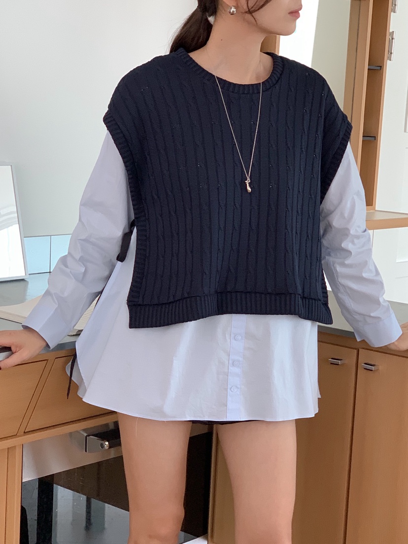 RE:FRESH-L東大門實拍女士新款熱賣推薦人氣休閑襯衫蕾絲衫RE:FRESH-L襯衫/蕾絲衫
