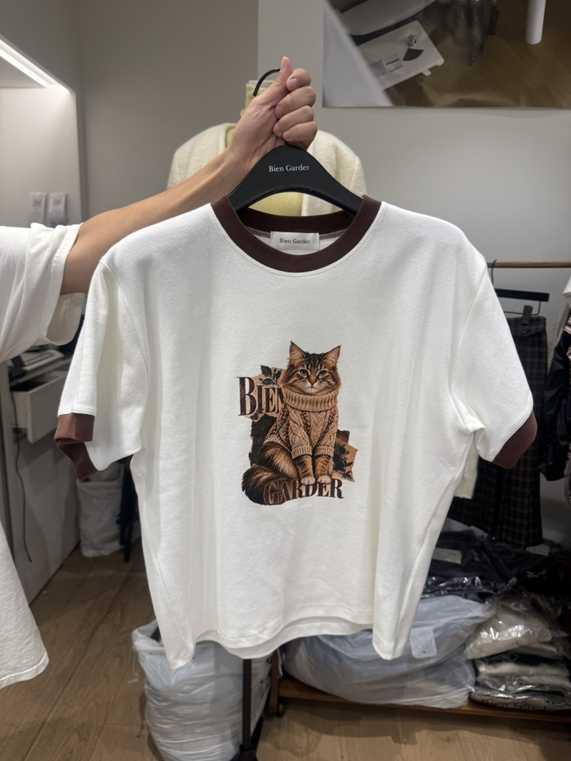 BIEN GARDER東大門實拍女士新品休閑時尚熱賣真品人氣T恤BIEN GARDERT恤圖色2