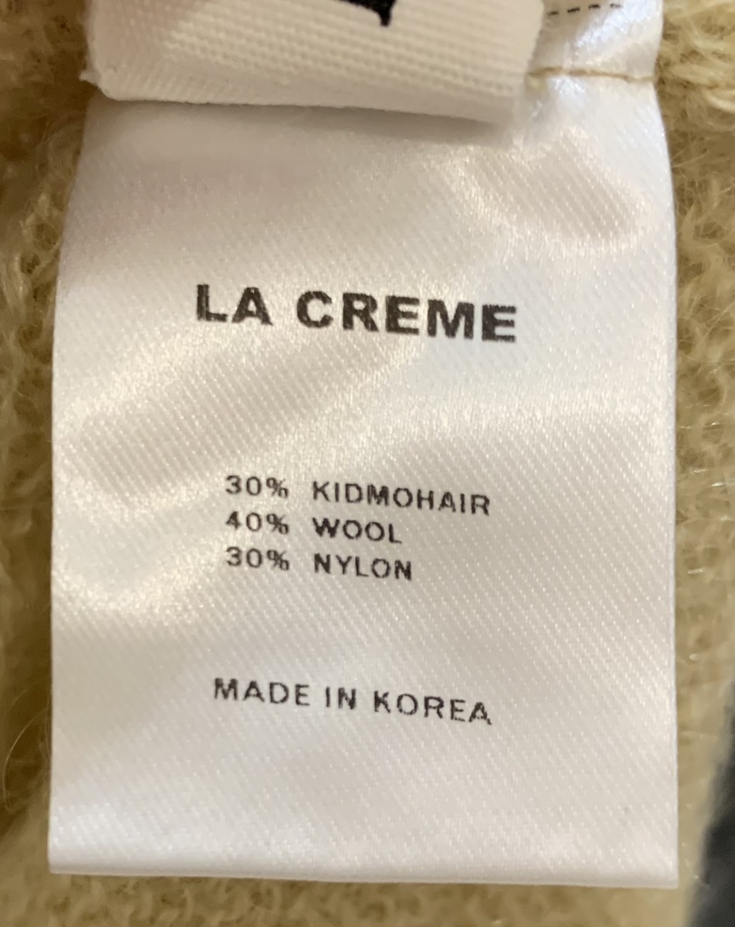 LA CREME韓國代購女裝新品推薦休閑真品針織衫馬海毛柔軟LA CREME針織衫