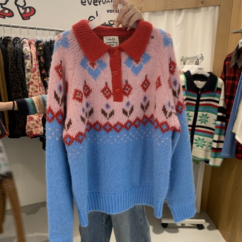 VENTI東大門實拍女裝新品真品推薦人氣休閑熱賣時尚毛衣VENTI毛衣圖色3