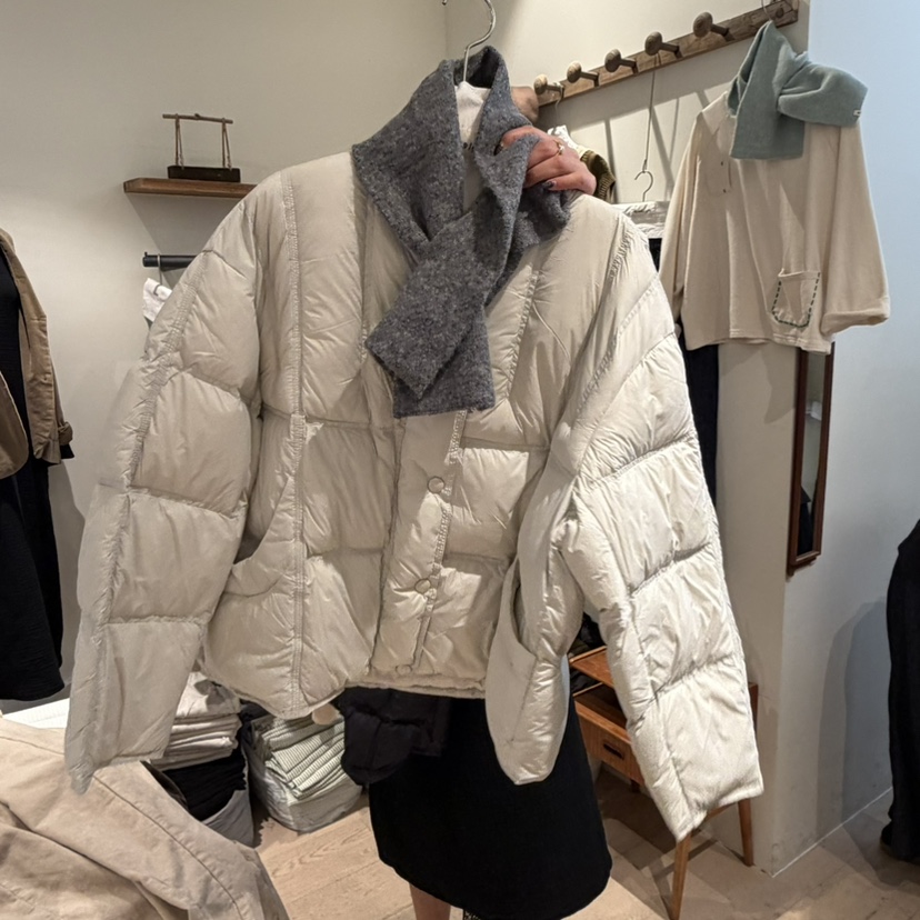 LE JARDINET東大門實拍女士新款休閑短款棉服不含圍巾羽絨服LE JARDINET短款棉服圖色2