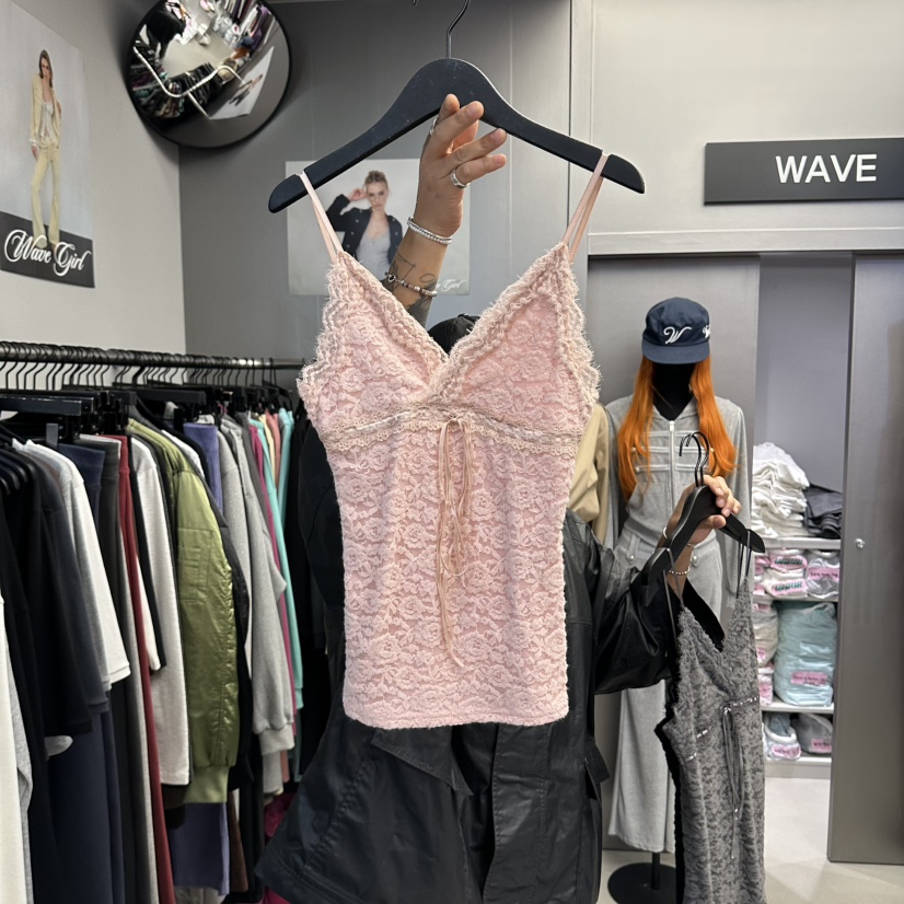 WAVE東大門實拍女士新款人氣熱賣真品休閑推薦時尚吊帶背心WAVE吊帶/背心圖色1