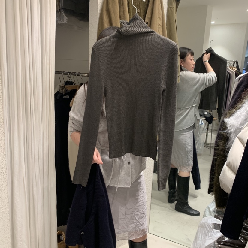 SSENIQUE韓國代購女士新品真品熱賣休閑長袖T恤美利奴羊毛SSENIQUE長袖T恤圖色7카키브라운卡其棕
