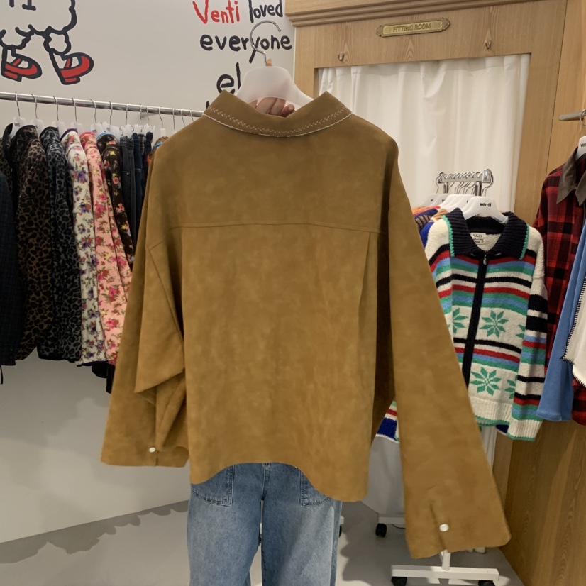 VENTI韓國代購女裝新品真品熱賣人氣休閑時尚推薦夾克麂皮VENTI夾克