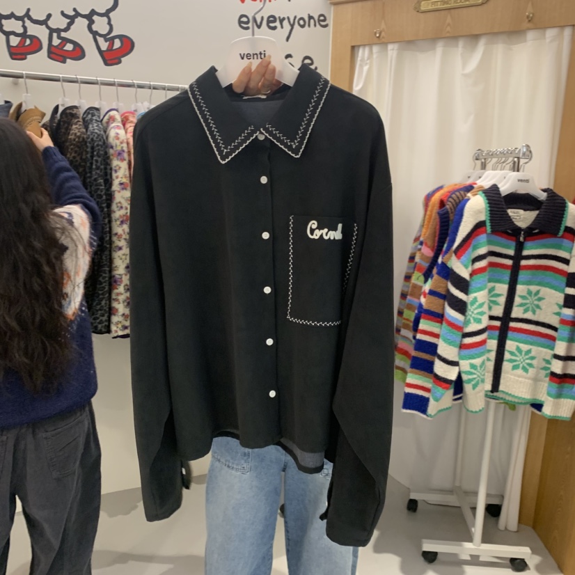 VENTI韓國代購女裝新品真品熱賣人氣休閑時尚推薦夾克麂皮VENTI夾克圖色2