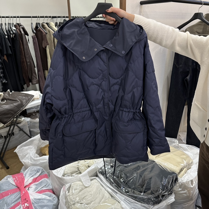 GARDEN LAYER東大門直郵女裝新款休閑短款羽絨服兩面穿雙面絎縫鵝絨GARDEN LAYER短款羽絨服圖色1