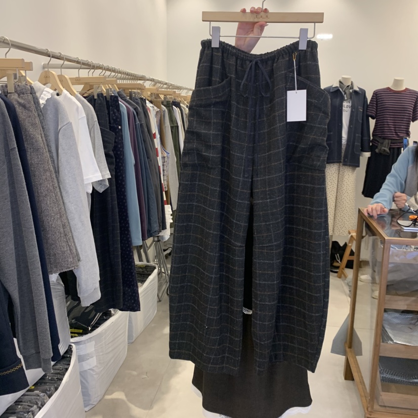 TAN&amp;COMO韓國直郵女裝新品人氣真品時尚休閑熱賣休閑褲tan-COMO休閑褲圖色1黑