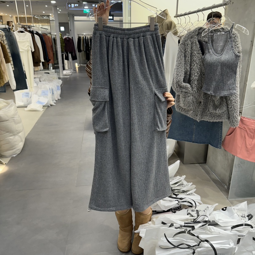 BAIE.38韓國直郵女裝新品休閑推薦熱賣休閑褲工裝褲加絨BAIE.38休閑褲