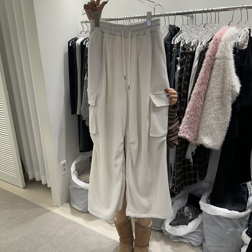 BAIE.38韓國直郵女裝新品休閑推薦熱賣休閑褲工裝褲加絨BAIE.38休閑褲圖色1