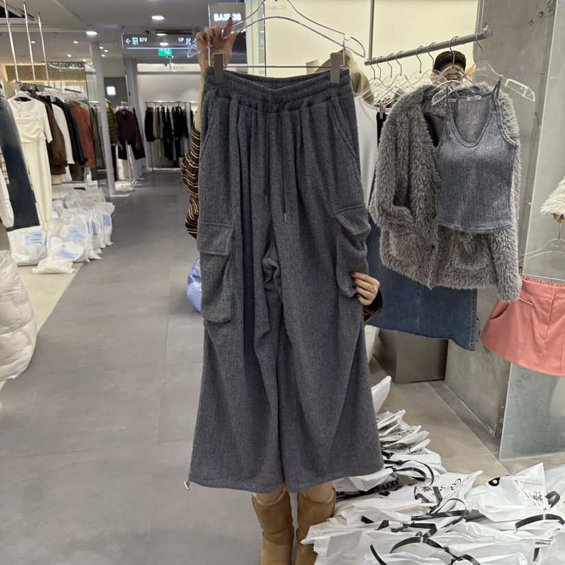 BAIE.38韓國直郵女裝新品休閑推薦熱賣休閑褲工裝褲加絨BAIE.38休閑褲圖色3