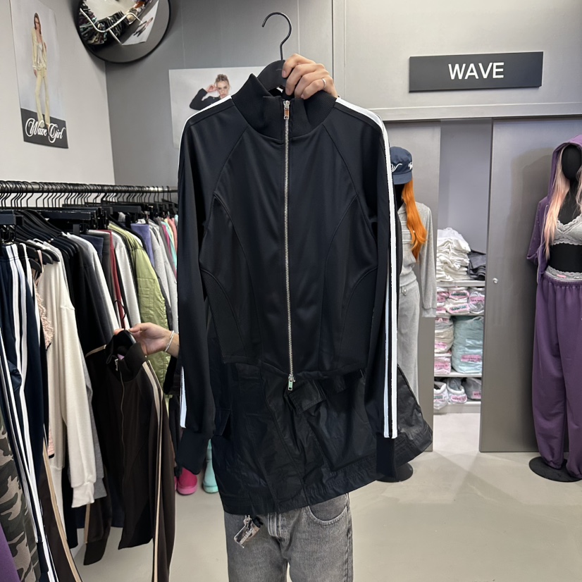 WAVE東大門實拍女士新品推薦熱賣人氣時尚真品休閑衛衣WAVE衛衣圖色3黑色