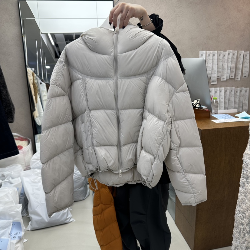 GLASS韓國代購女士新品人氣熱賣推薦短款羽絨服羽絨連帽棉GLASS短款羽絨服圖色1