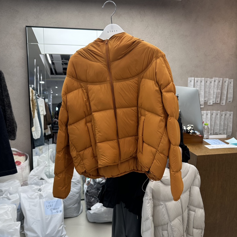 GLASS韓國代購女士新品人氣熱賣推薦短款羽絨服羽絨連帽棉GLASS短款羽絨服圖色2