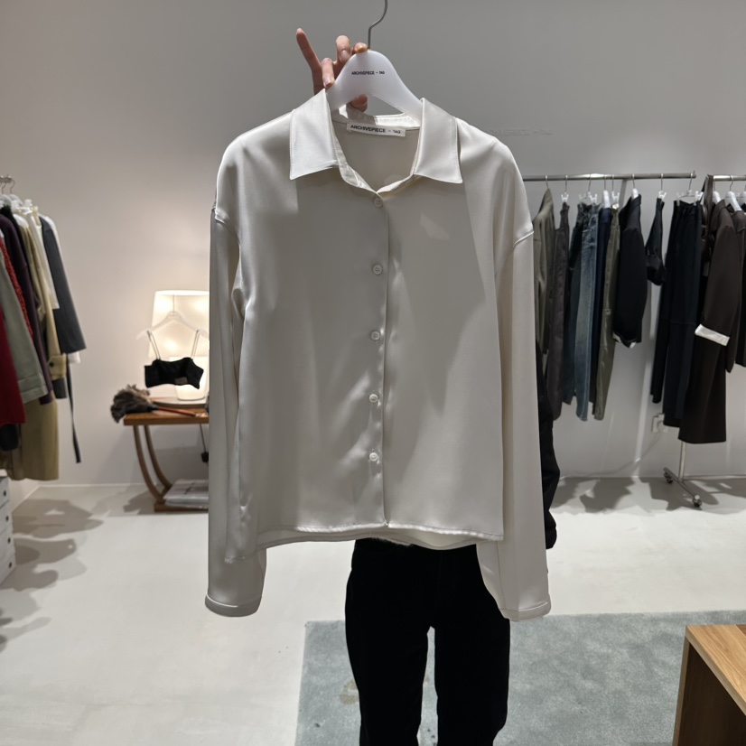 ARCHIVE PIECE韓國直郵女裝新品休閑推薦時尚襯衫蕾絲衫ARCHIVEPIECE TAG襯衫/蕾絲衫圖色1