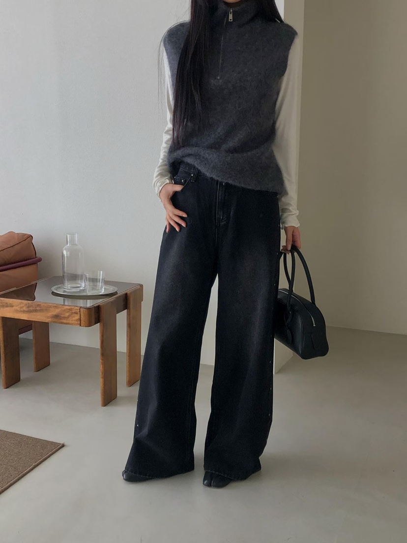 ALMOND東大門直郵女裝新款休閑推薦人氣熱賣真品時尚牛仔褲ALMOND牛仔褲