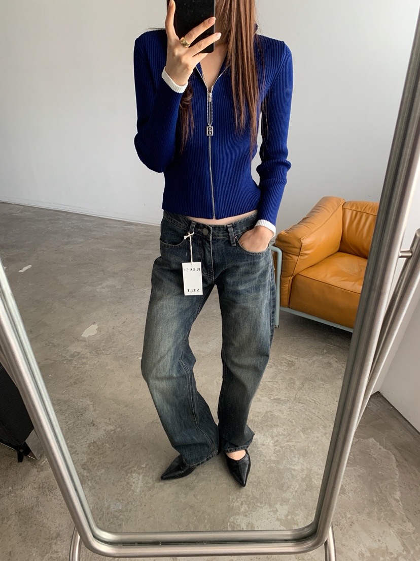 PROJECT SALT東大門直郵女士新款時尚牛仔褲PROJECT SALT牛仔褲