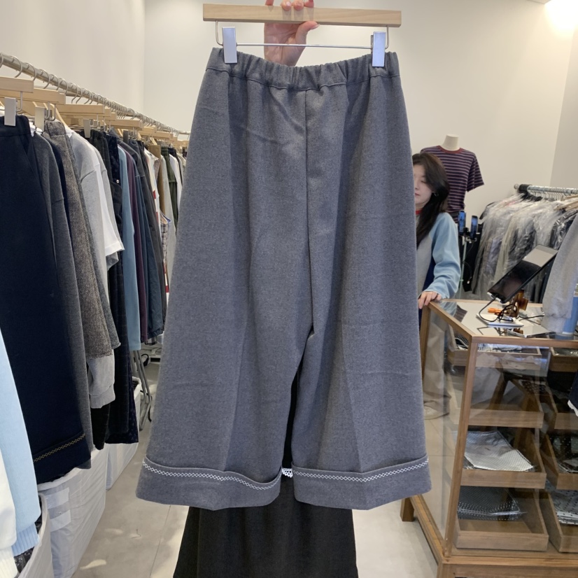 TAN&amp;COMO東大門實拍女裝新款休閑人氣時尚短褲闊腿褲tan-COMO短褲