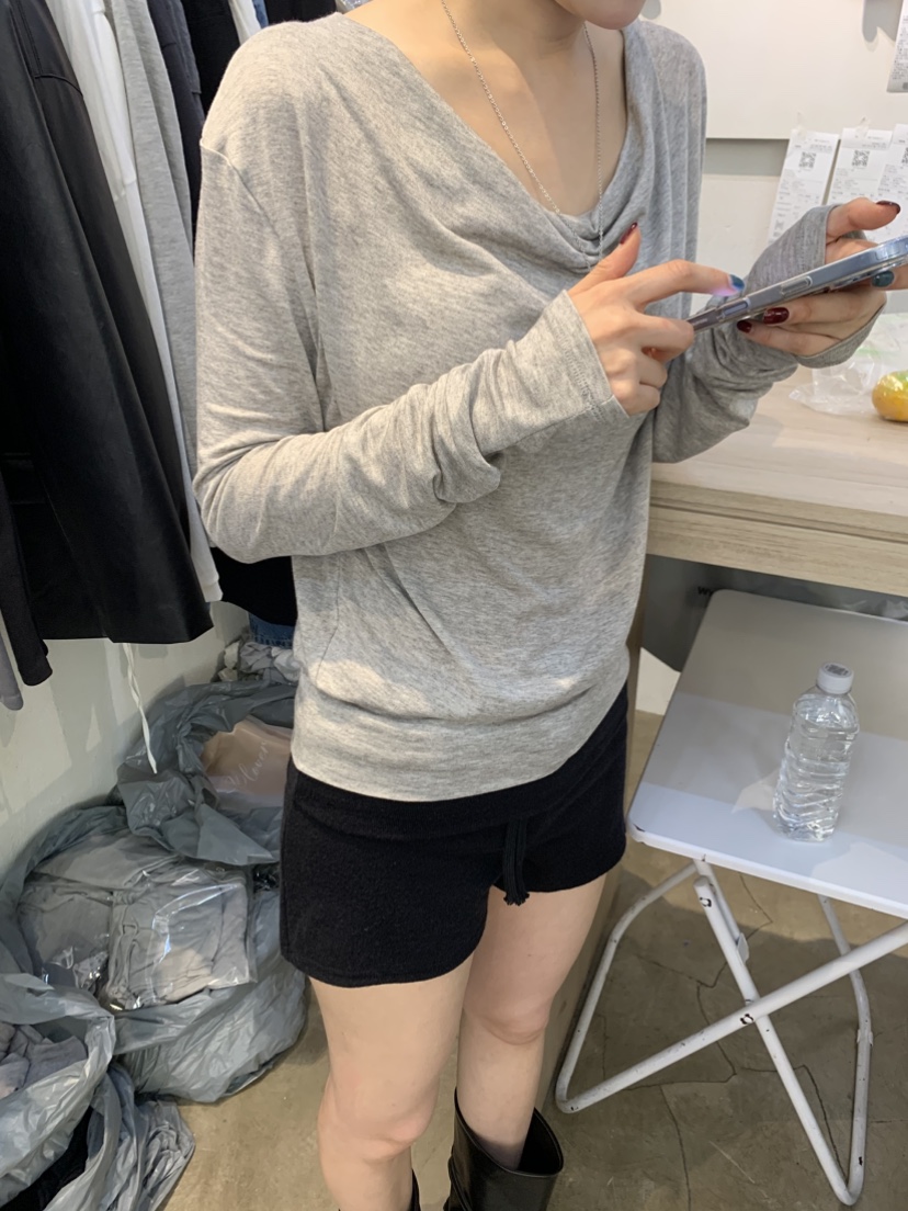 PLOVER東大門代購女裝新款真品推薦人氣時尚休閑熱賣長袖T恤PLO_VER長袖T恤