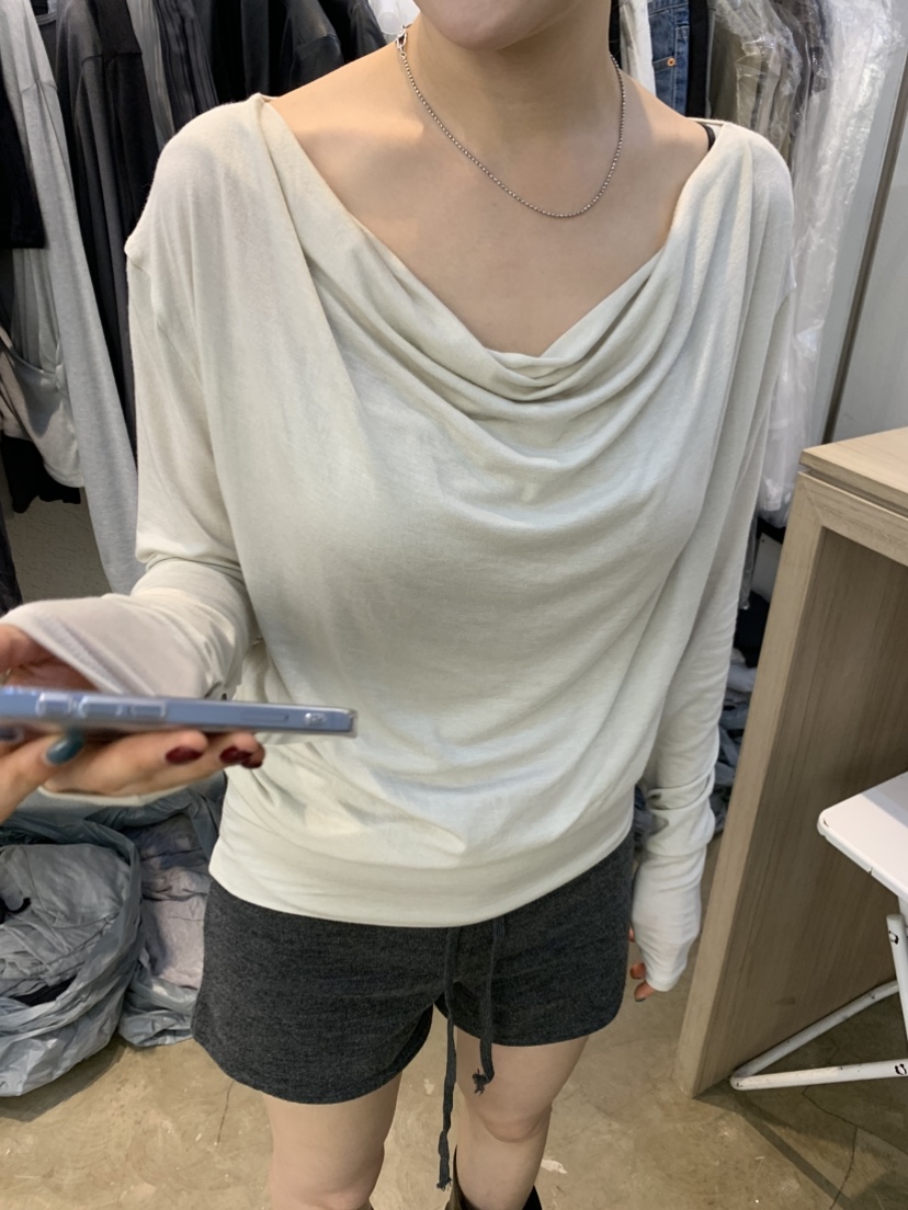 PLOVER東大門代購女裝新款真品推薦人氣時尚休閑熱賣長袖T恤PLO_VER長袖T恤