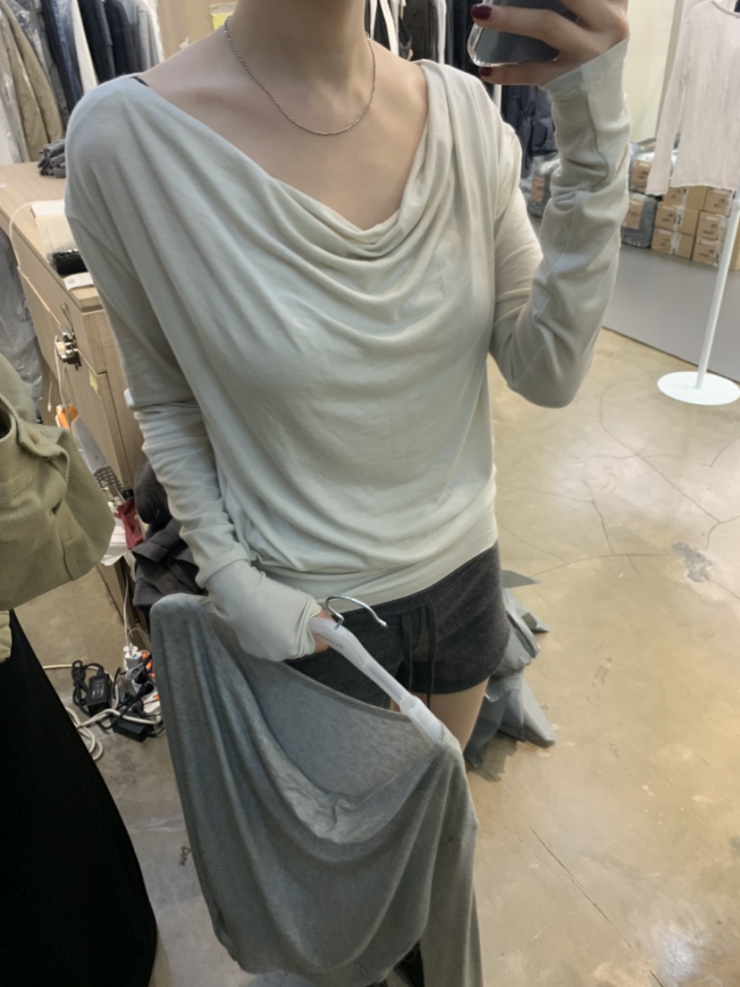 PLOVER東大門代購女裝新款真品推薦人氣時尚休閑熱賣長袖T恤PLO_VER長袖T恤