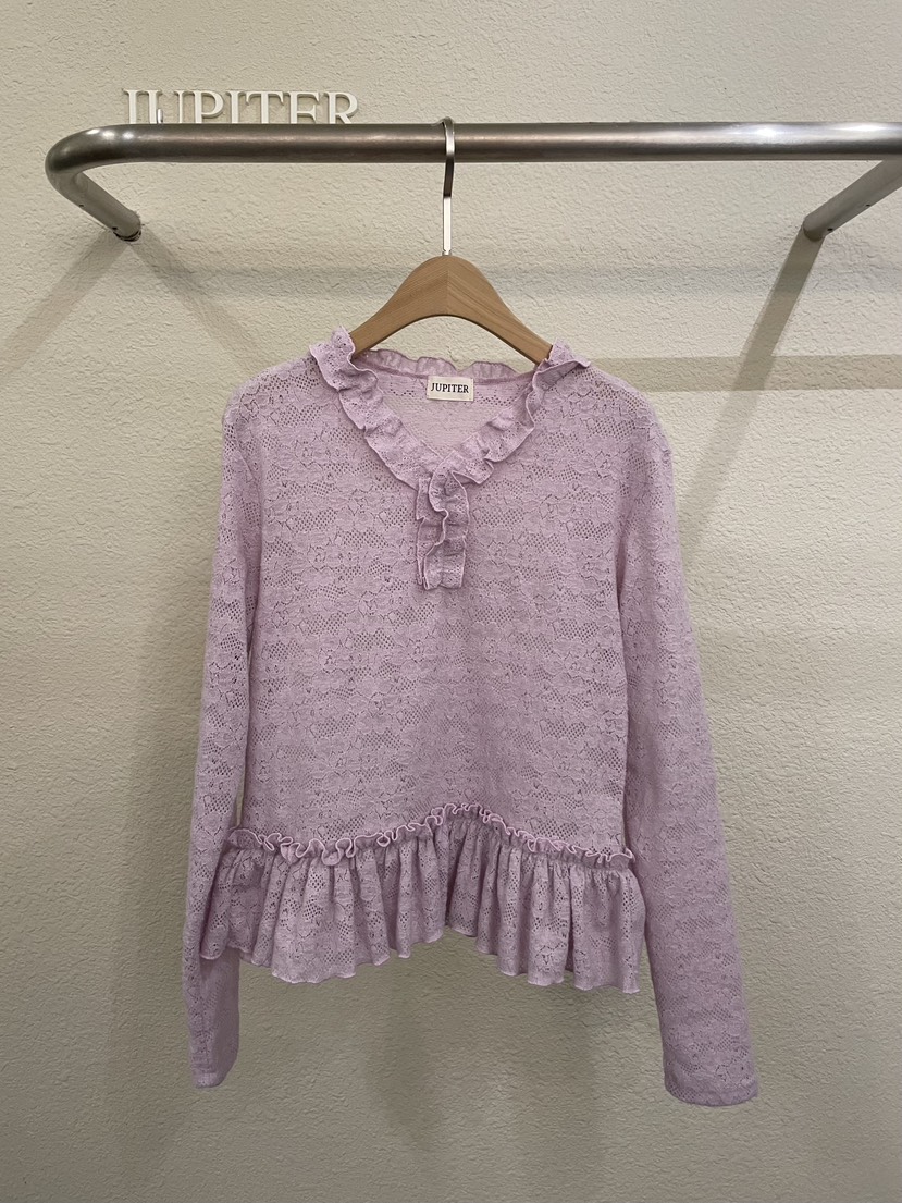 JUPITER東大門實拍女士新品時尚真品熱賣推薦人氣襯衫蕾絲衫JUPITER襯衫/蕾絲衫圖色2