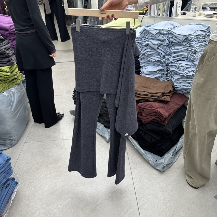I MFACT東大門實拍女裝新品推薦真品時尚休閑熱賣人氣裙褲I MFACT裙褲圖色1灰色