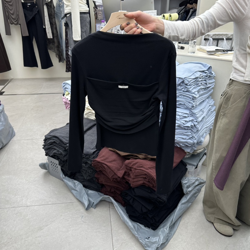 I MFACT東大門代購女裝新品時尚推薦真品熱賣人氣長袖T恤I MFACT長袖T恤圖色5