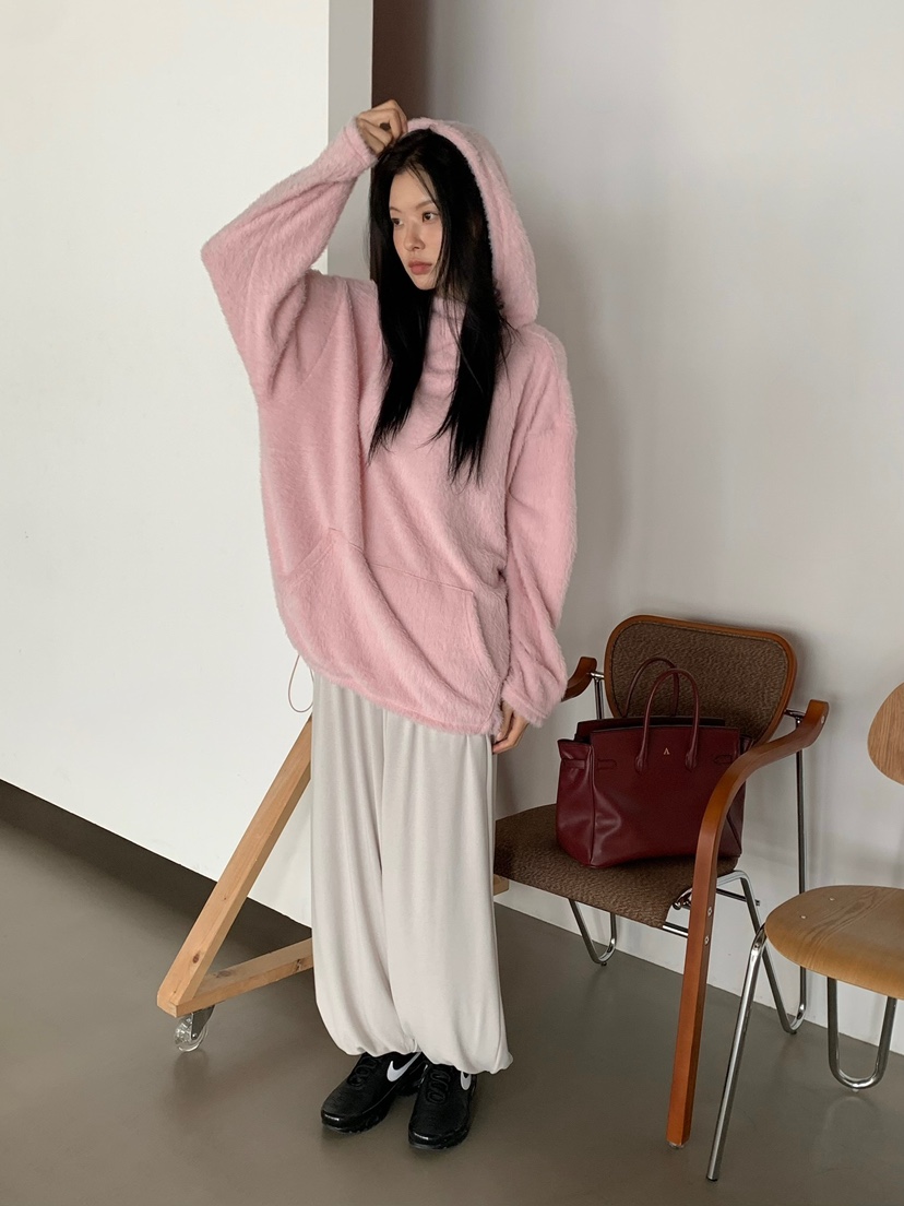 LOVEMYSANTA韓國代購女士新款休閑真品熱賣人氣推薦衛衣兜帽LOVEMYSANTA衛衣