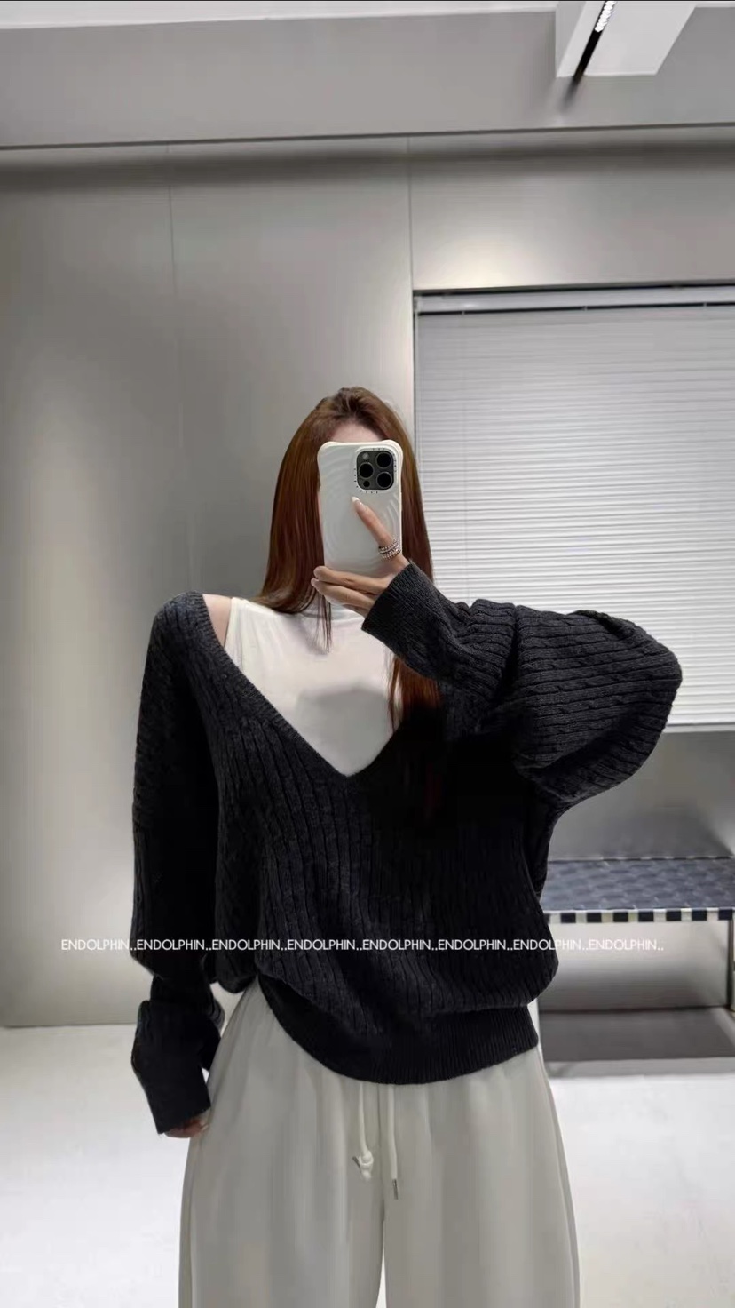 ENDOLPHIN東大門代購女裝新品熱賣人氣針織衫不含內搭深VENDOLPHIN針織衫圖色5
