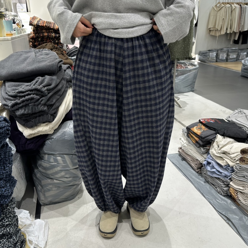 COMBO東大門代購女士新品真品推薦休閑熱賣時尚人氣休閑褲COM_BO休閑褲圖色1藍色