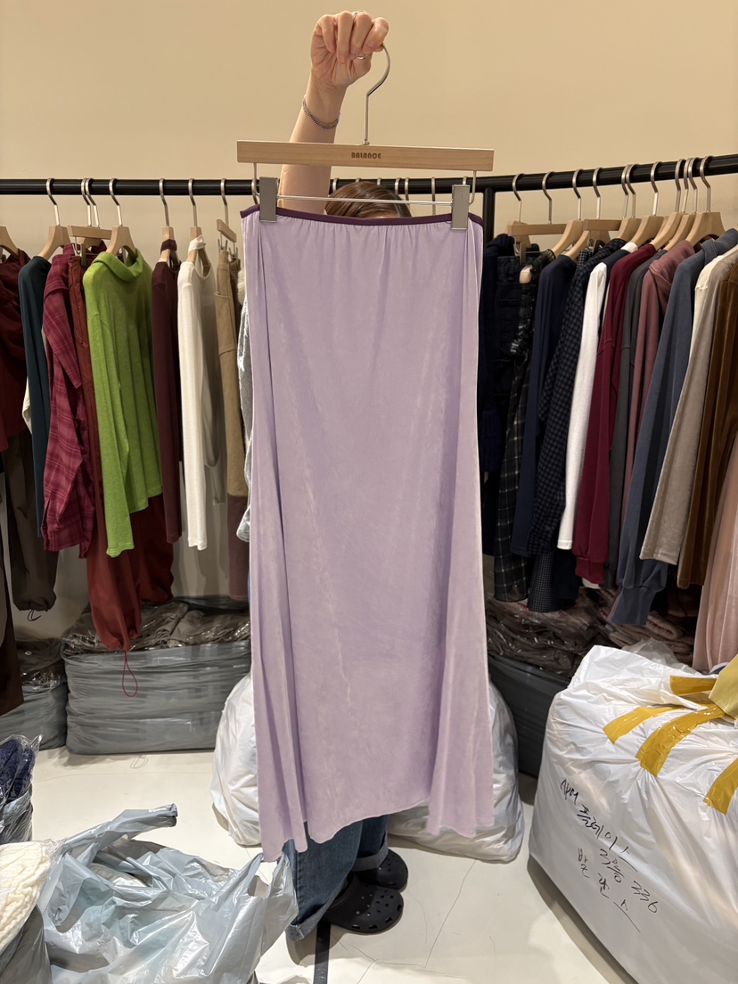 BALANCE韓國直郵女裝新款熱賣真品人氣時尚長裙天鵝絨鏤空BALANCE長裙圖色2
