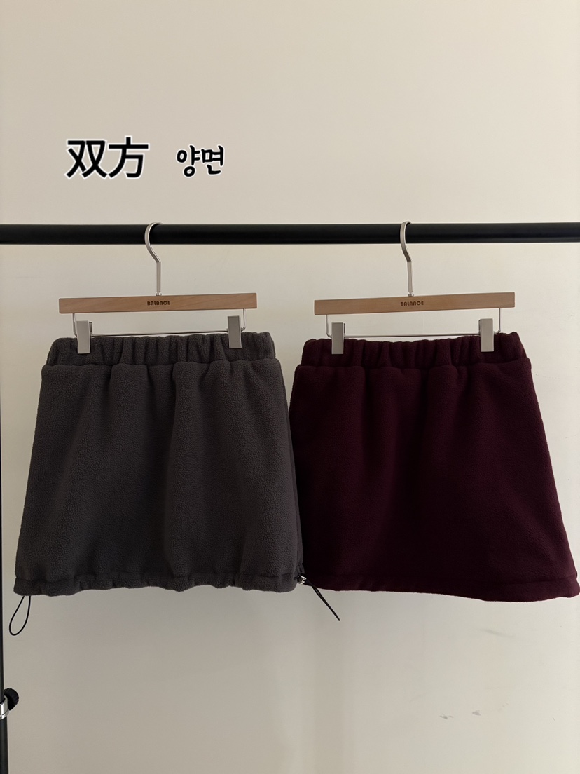 BALANCE韓國代購女裝新品熱賣真品休閑人氣短裙兩面穿雙面BALANCE短裙