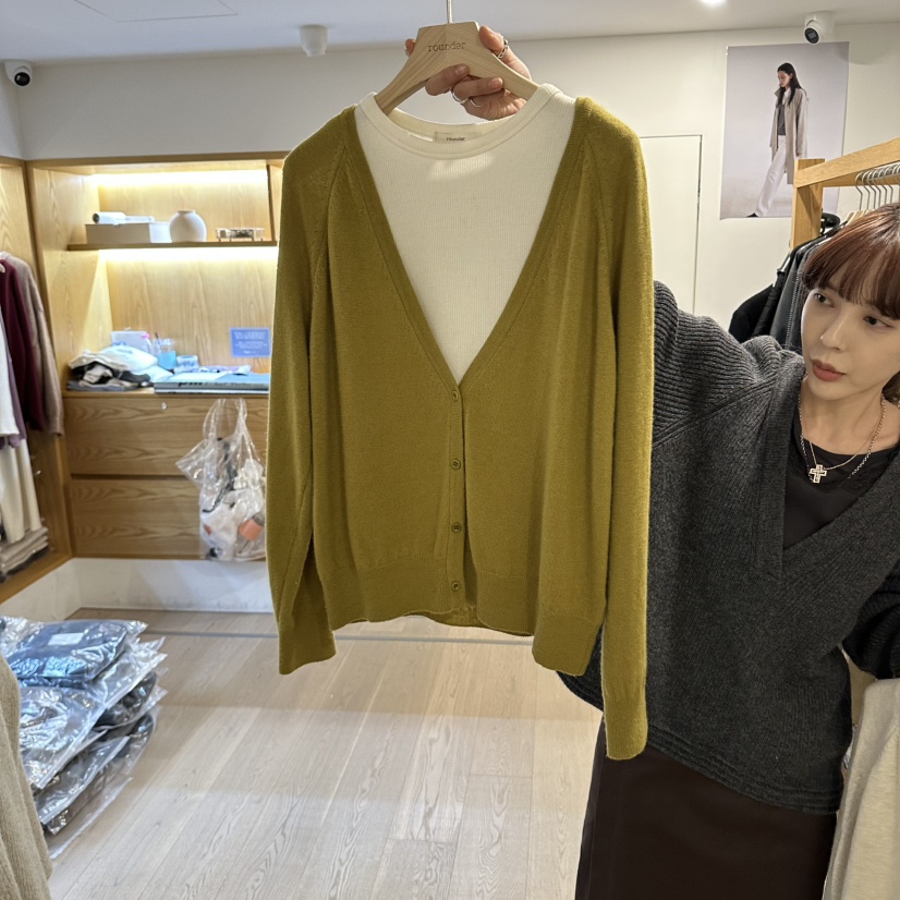 ROUNDER韓國直郵女裝新品真品人氣推薦休閑熱賣開衫不含內搭ROUNDER開衫圖色3