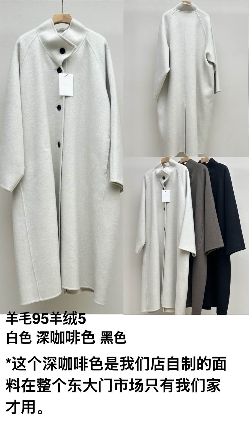 EFFERVESCENT東大門實拍女裝新款休閑中長款大衣羊絨高領evc/effervescent中長款大衣
