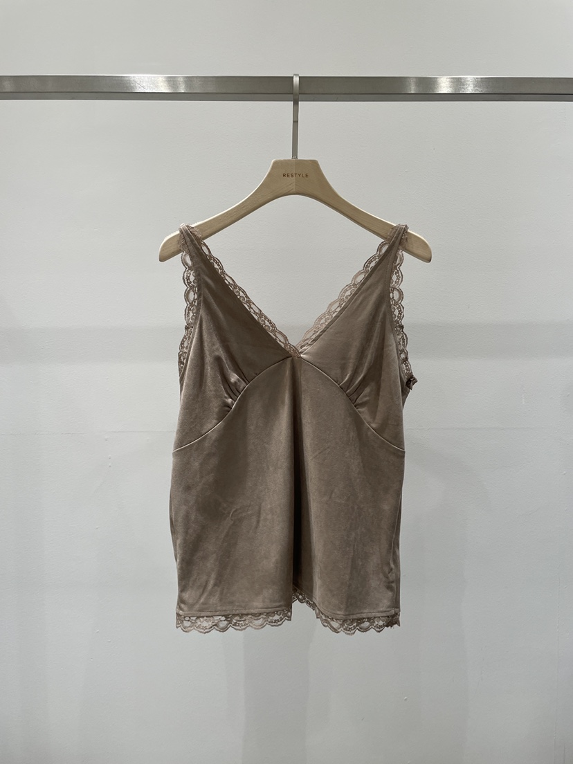 RE STYLE-Q韓國直郵女裝新品休閑真品人氣熱賣吊帶背心絨RE STYLE吊帶/背心圖色2