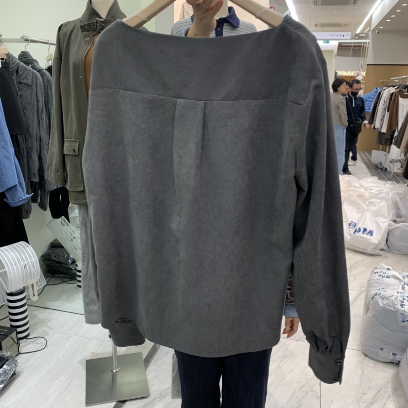 POWDER東大門直郵女裝新品真品人氣休閑熱賣推薦長袖T恤麂皮POWDER長袖T恤