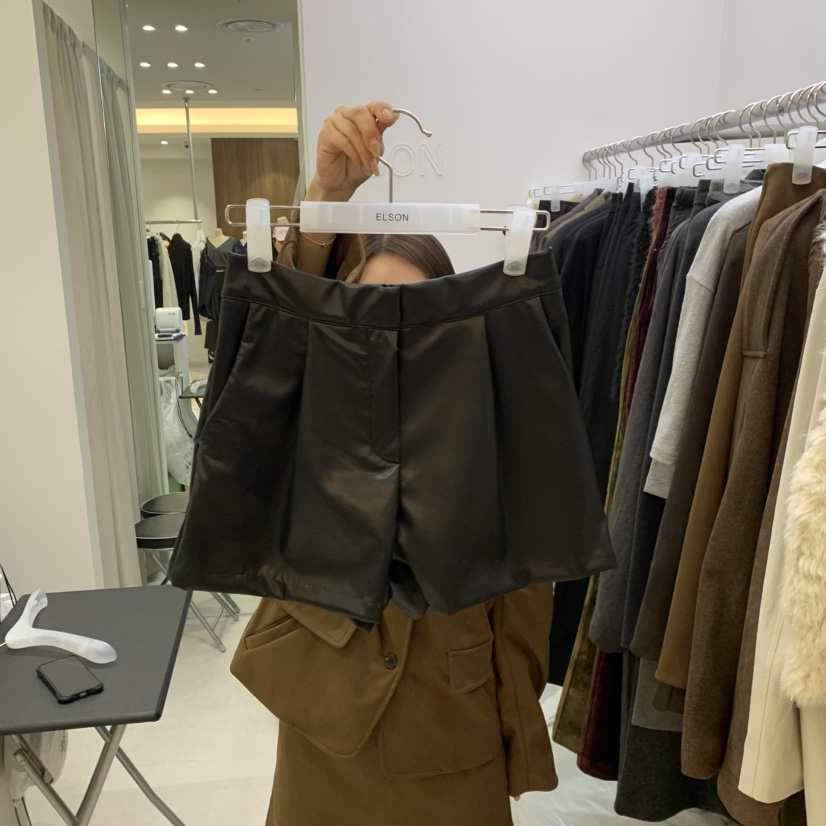 ELSON韓國代購女裝新品熱賣休閑時尚推薦人氣真品短褲皮褲ELSON短褲圖色2