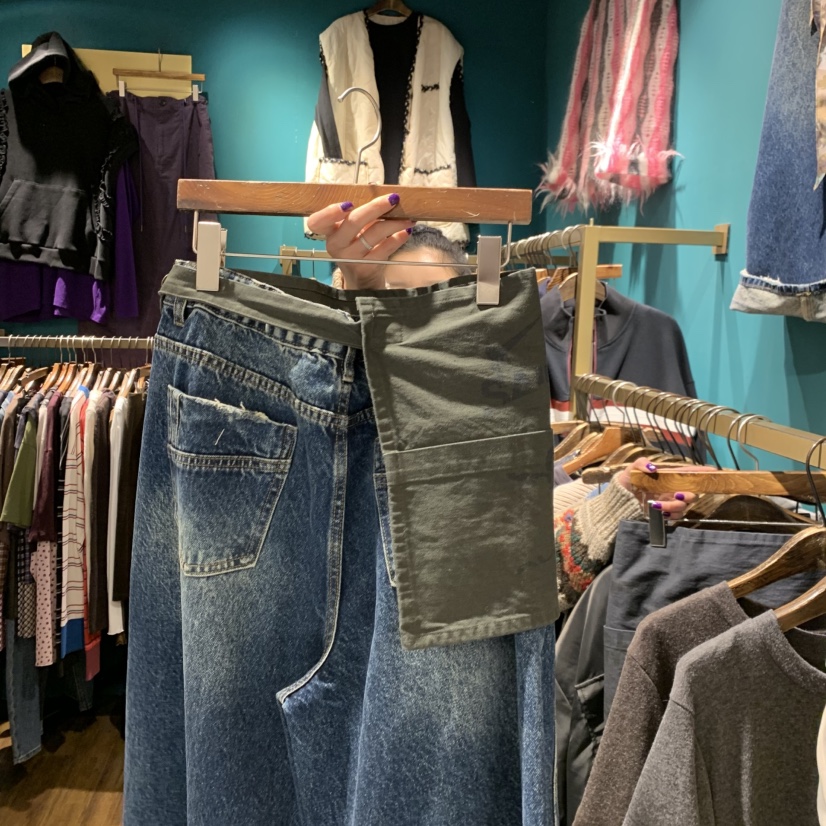 MERCI LINDA韓國代購女裝新款時尚休閑熱賣短裙多層復古MERCI LINDA短裙