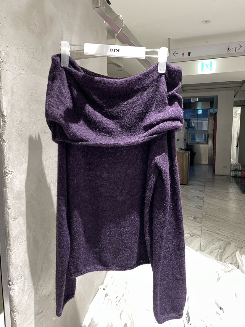 NUESE韓國代購女士新款人氣休閑熱賣時尚真品推薦針織衫折疊NUESE針織衫圖色4